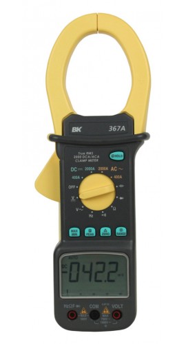 B&amp;K Precision 367A AC/DC Multifunction True RMS Current Clamp Meter, 2000 A-