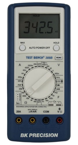 B&amp;amp;K Precision 388B Test Bench DMM with Protective Rubberized Case-