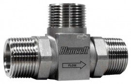Blancett 1100 Turbine Flow Meter, 0.75 to 7.5 gpm, &amp;frac12;&amp;quot; male NPT-