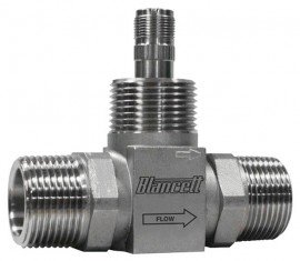 Blancett 1100 Turbine Flow Meter with 1&amp;quot; male BSPP end connections, 0.75 to 7.5 gpm, &amp;frac12;&amp;quot;-