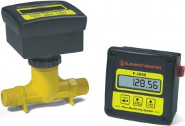 Blue-White RTS150M1LM1 Flow Rate &amp; Totalizer 1/2&amp;quot; MNPT Paddlewheel Flowmeter-