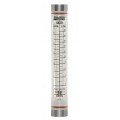 Blue-White F-40250LK-4 Acrylic Flowmeter with Hastelloy Guide Rod, 0.025 to 0.05GPM, 1/4in Female NPT-