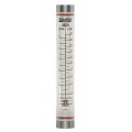 Blue-White F-40500LK-8 Acrylic Flowmeter with Hastelloy Guide Rod, 0.5 to 5GPM, 1/2in Female NPT-