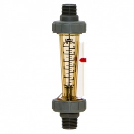 Blue-White F-44500L-8 Flow Meter, 1/2", in-line, 0.5-5.0 Gpm Water-