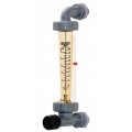 Blue-White F-45376LE-6 Standard Series Panel-Mount Flowmeter with 316 SS Guide Rod, 0.2 to 2GPM, 3/8in Female NPT-