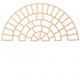 Bon 32-249-B6 Stencil, cobblestone circle-
