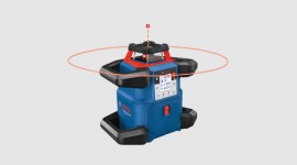 Bosch GRL4000-80CHV REVOLVE4000 Connected Self-Leveling Horizontal/Vertical Rotary Laser, 18 V 4 Ah compact battery-