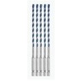 Bosch HCBG0405T BlueGranite Turbo Carbide Hammer Drill Bits, <sup>3</sup>&amp;frasl;<sub>16</sub> x 6&amp;quot;, 5-piece-