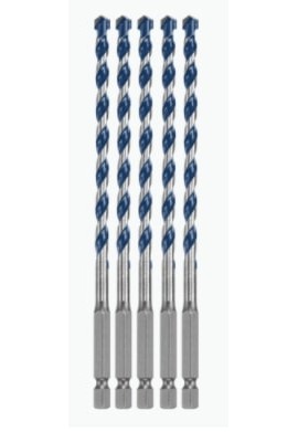 Bosch HCBG0605T BlueGranite Turbo Carbide Hammer Drill Bits, &amp;frac14; x 6&amp;quot;, 5-pack-