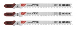 Bosch T102H T-Shank Jigsaw Blade for PVC, 3&amp;quot;, 3-pack-