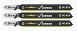 Bosch T128BHM3 3-piece Carbide-Strip T-Shank Jigsaw Blades, 3&amp;frac58;&amp;quot; 14 tpi-