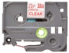 Brother TZE132 Red on Clear Tape for the P-Touch, 0.47&amp;quot; x 26.25&#039;-