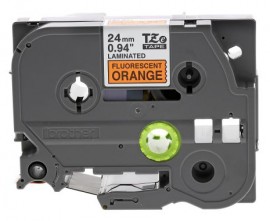 Brother TZEB51G Black on Fluorescent Orange Tape for the P-Touch, 0.94&amp;quot; x 16.4'-