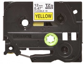 Brother TZEFX631G Black on Yellow Flexible ID Tape, 0.47&amp;quot; x 26.25'-