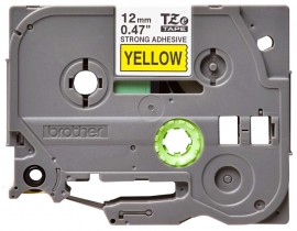 Brother TZES631 Black on Yellow Tape with extra strength adhesive, 0.47&amp;quot; x 26.25'-