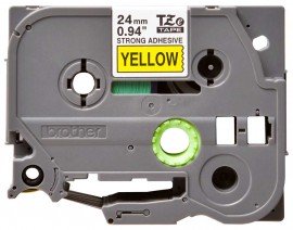 Brother TZES651 Black on Yellow Tape with extra strength adhesive, 0.94&amp;quot; x 26.25&#039;-