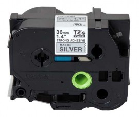 Brother TZES961G Black on Matte Silver Tape with extra strength adhesive, 1.4&amp;quot; x 26.25'-