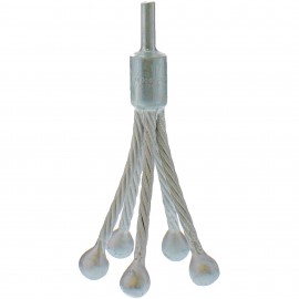Brush Research DEB4 Specialty Brush, 1 1/2 to 4" ID, 5-Prong-