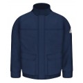 Bulwark JLJ8 Men&#039;s Lightweight Excel FR ComforTouch Lined Bomber Jacket, navy, small-