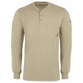 Bulwark SEL2 Men&#039;s Lightweight FR Henley, khaki, medium-