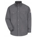 Bulwark SLU2 Men's Midweight FR Dress Uniform Shirt, grey, xl-