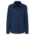 Bulwark SLU3 Women's Midweight FR Dress Uniform Shirt, navy, medium-