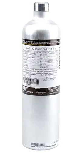 Honeywell BW 54-9049E Quad Mix Calibration Gas, 34 L-