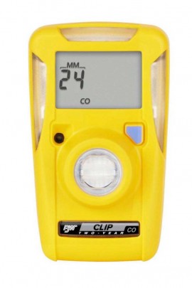 Honeywell BW Clip Series Single-Gas Detector with continous monitoring, H<sub>2</sub>S, 0 to 100 ppm, three-year-