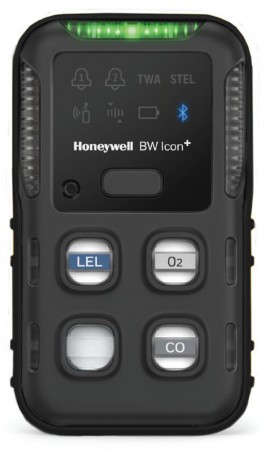 Honeywell BW Icon+ Series Multi-Gas Detector, %LEL(IR)/O&lt;sub&gt;2&lt;/sub&gt;/CO, black-