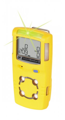 Honeywell BW MicroClip XL Series Single Gas Detector, H<sub>2</sub>S, yellow-