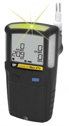 Honeywell BW Max XT II Multi-Gas Detector, H&lt;sub&gt;2&lt;/sub&gt;S/CO, black-