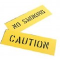 C. H. Hanson 12418 Safety Sign Stencil "No Smoking" symbol, 3" character-