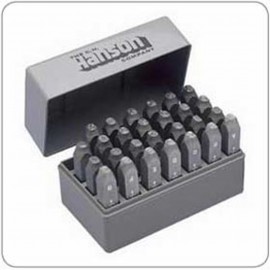 C. H. Hanson 20626 Letter and Number Stamp Set, 1/4", steel-