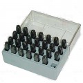 C. H. Hanson 21051 Letter Stamp Set, 1/4", steel-