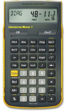 Calculated Industries 4050 Construction Master 5 Construction-Math Calculator-
