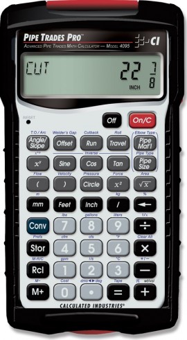 Calculated Industries 4095 Pipe Trades Pro Advanced Math Calculator-