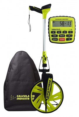 Calculated Industries 6575 DigiRoller Plus III Digital Measuring Wheel, 0 to 9,999,999 yds-