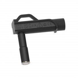 Cal Test Electronics CT3883-0 Magnetic Connector with 0.2&amp;quot; right-angle sheathed banana jack, 0.35&amp;quot;-