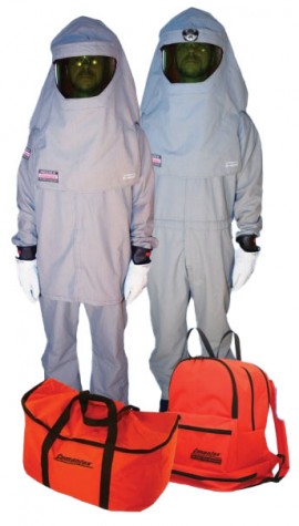 Cementex UltraLite Series Long Coat and Leggings Backpack Kit with hood/backpack/class-00 rubber glove kit, 3XL, 40 cal/cm&lt;sup&gt;2&lt;/sup&gt;-
