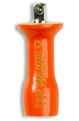 Cementex IB14-2 Insulated Square Drive Extension Bar, 0.25&amp;quot;-