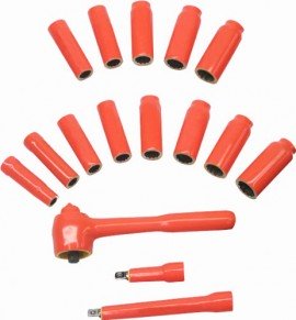 Cementex ISS38-19M 6-Point Socket Set, Metric-