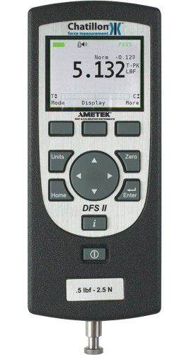 Chatillon DFS2-025 Digital Force Gauge with 25lbf Capacity-