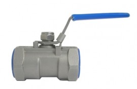 Chem Oil 1017S02 Ball Valve, &amp;frac14;&amp;quot;, 1-piece stainless steel-