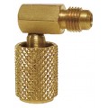 CPS AB90 MICRO-SEAL Quick Coupler, 1/4in SAE Female x 1/4in SAE Male, 90&amp;deg;-