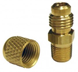 CPS AD24B Adapters, 1/4in SAE Male x 1/8in MNPT, 100-Pack-