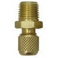 CPS AD44 Adapter with Cap and Core, 1/4in SAE Male x 1/4in MNPT-