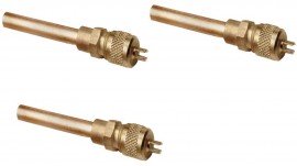 CPS AV3RB Copper Tube Extension Valves with Wrench Cap, 3/16in OD x 1/8in ID, 100-Pack-
