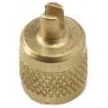 CPS AVC4RB Brass Cap with Core Remover, 1/4in SAE, R-410A-