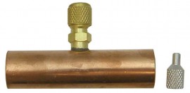 CPS AVCT14 Copper Tube Tee, 1/4in SAE x 7/8in OD-