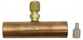 CPS AVCT14 Copper Tube Tee, 1/4in SAE x 7/8in OD-